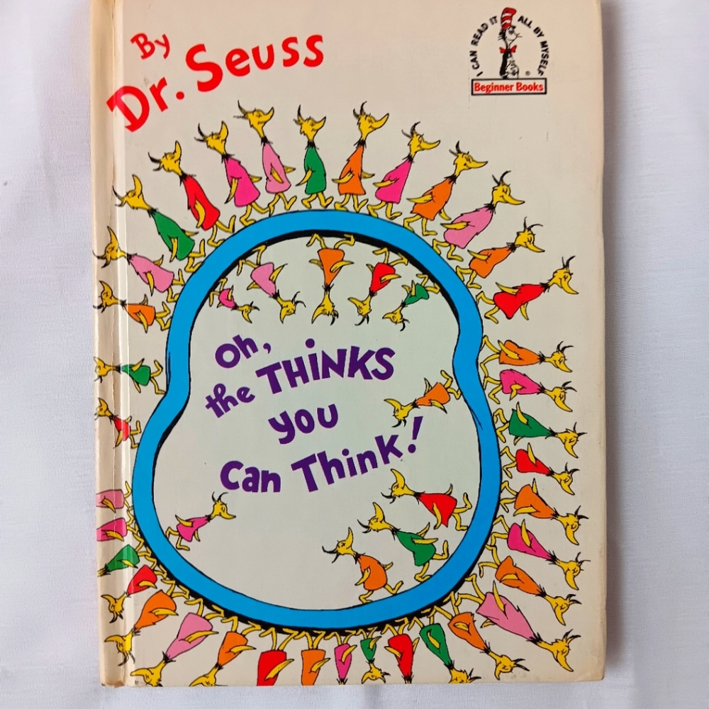 Dr. Seuss Childrens Book "Oh, the Thinks you can Think", 1975